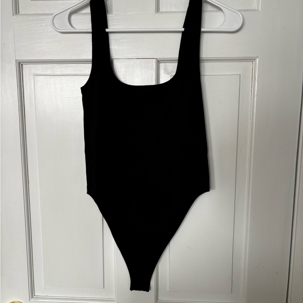 Black Sleeveless Bodysuit